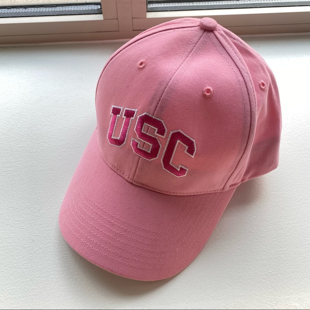 USC  pink baseball cap